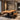Live Edge Wood Outdoor Dining Table with Bench Seating