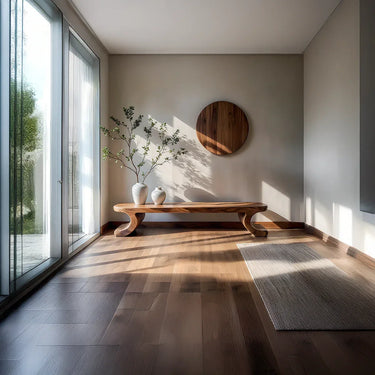 Solid Wood Bench Handmade Natural Wood Console Table