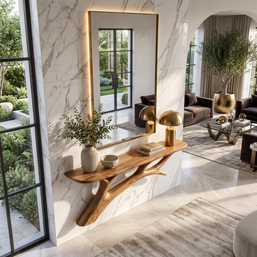 Arbor Vein Sculptural Console Table