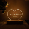 Custom 3D LED Night Light with Two Names Lovers, Wedding Desk Lamp, Anniversary Gift, Birthday Gifts, Bedroom Lamp, Sleep lig
