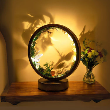 LED Rechargeable Natural Quartz Crystal Nightlight – Healing Lamp for Bedroom &amp; Home Décor