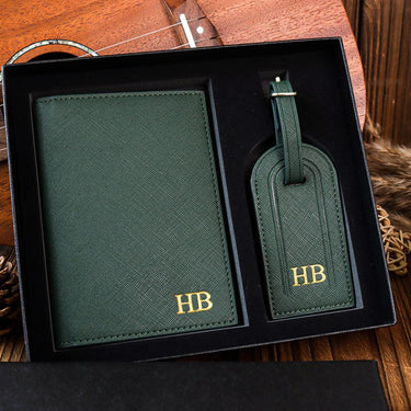 Personalised Passport Holder &amp; Luggage Tag ,Custom Passport Wallet ,Wedding Gift,Travel Gift for Her ,Groomsmen Proposal,