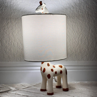Handmade Giraffe Table Lamp, Ceramic Giraffe Lamp for Kids, Animal Nursery Lamp, Child Bedroom Decor, Cute Giraffe Night Ligh