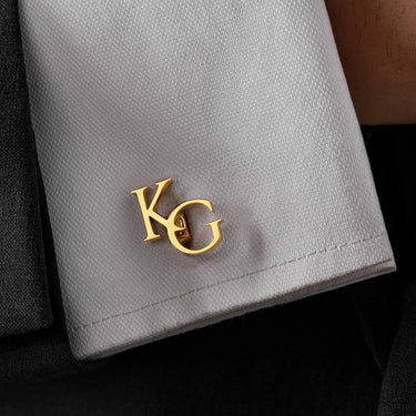 Custom Groomsmen Cufflinks, Groomsmen Gifts, Personalized Initial Cufflinks for Men, Best Man Gifts, Groomsmen Proposal, Cuff