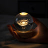 Personalized Solar System Night Light, Galaxy Globe Lamp, Milky Way Crystal Ball, Bedroom Decor, Memorial Astronomy Gift, Chr