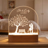 Personalized Love Tree LED Night Light, Custom Name &amp; Date Night Light, Couple LED Lamp, Wedding Anniversary Gift, Valent