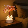 Crystal Gemstone Tree Lamp, Handmade Natural Crystal Light, Healing Stone Décor, Feng Shui Bonsai Night Light, Zen Home Decor