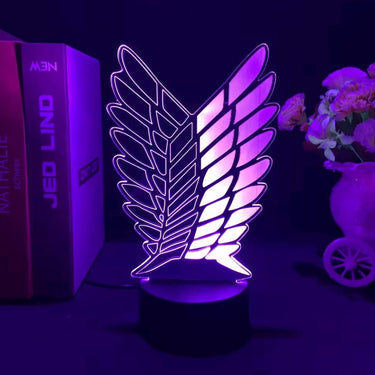 Attack on titan Anime LED Lamp – 3D Color Changing Night Light, Anime gift, AOT merch