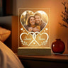 Personalized Couple Photo LED Night Light, Anniversary Gift
