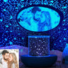 Custom Photo Star Projector Night Light, Personalized Rotating Galaxy Lamp with Picture, Unique Anniversary Gift, Romantic Be