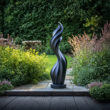 Twisted Garden Sculpture for Modern Outdoor Landscapes