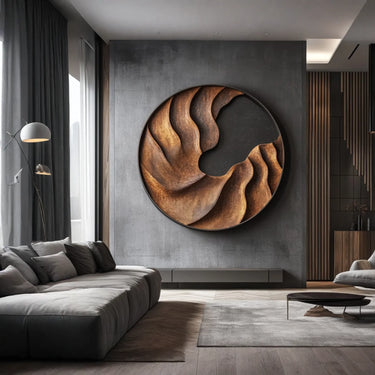 Modern Organic Wall Art Panel for Refined Interior Spaces