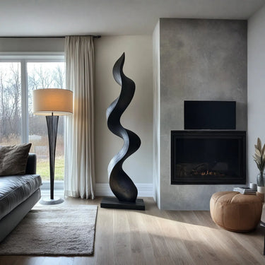 Solid Wood Sculpture, Suitable for Minimalist Home Interiors