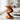 Twisted Sculptural Wood Side Table with Dual Display Shelves