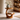 Open Curve Shelf Side Table in Natural Wood