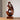 Abstract Spiral Sculpture in Natural Wood with Flowing Curved Form